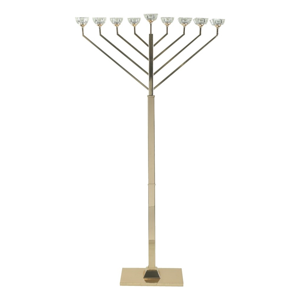 Hanoukia dorée sur pied (grand modèle 149 cm)